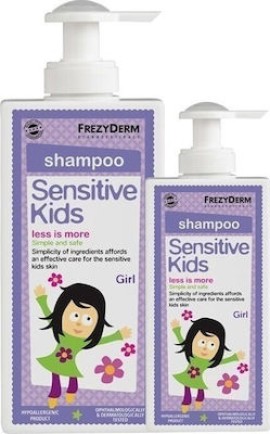 FREZYDERM Sensitive Kids Shampoo For Girls 200ml & 100ml