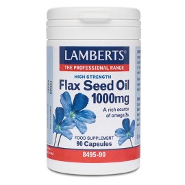 LAMBERTS Flax Seed Oil 1000mg 90 Κάψουλες