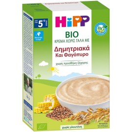 HIPP Βρεφική κρέμα με δημητριακά και φαγόπυρο 5m+ 200gr