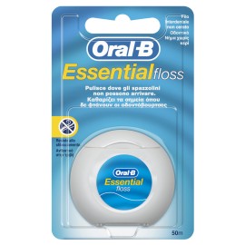 ORAL-B Essential Floss Οδοντικό Νήμα Ακήρωτο 50m