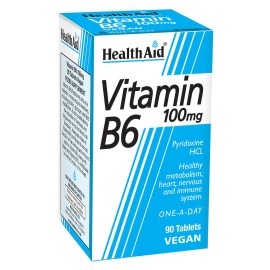 HEALTH AID Vitamin B6 100mg 90 Ταμπλέτες