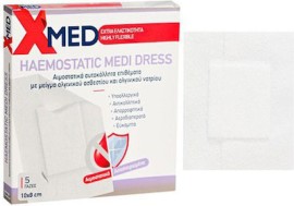 MEDISEI X-Med Haemostatic Medi Dress 10x8cm Αιμοστατικά Αυτοκόλλητα 5 Tεμάχια