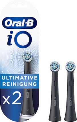 ORAL-B iO Ultimate Clean Black Ανταλλακτικές Κεφαλές 2 Τεμάχια