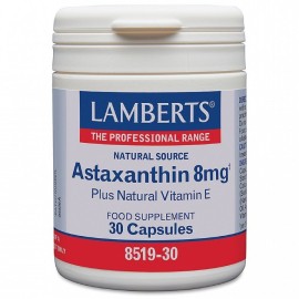 LAMBERTS Astaxanthin 8mg 30 Κάψουλες