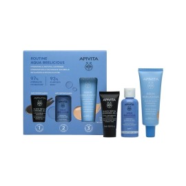 APIVITA Αqua Beelicious Ενυδάτωση + Φυσική Κάλυψη με Αqua Beelicious Ενυδατική Κρέμα με Χρώμα Ελαφριάς Υφής SPF 30 + Δώρο Αqua Beelicious Ενυδατικό Τόνερ 50ml + Black Dettox Gel Καθαρισμού 15ml