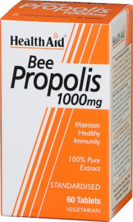 HEALTH AID Bee Propolis 1000mg 60 Ταμπλέτες