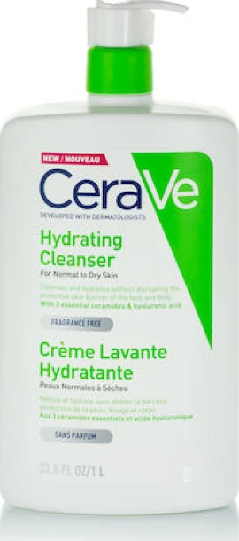 CERAVE Hydrating Normal To Dry Skin Cleanser Cream 1000ml