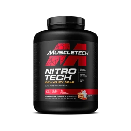 MUSCLETECH Nitrotech 100% Whey Gold 2.27kg - Strawberry Shortcake