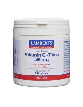 LAMBERTS Vitamin C Time Release 500mg 250 Ταμπλέτες