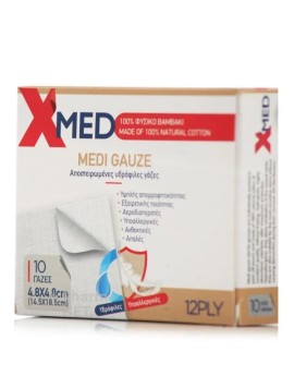 MEDISEI X-Med Medi Gause 14.5x18.5cm 10 Τεμάχια