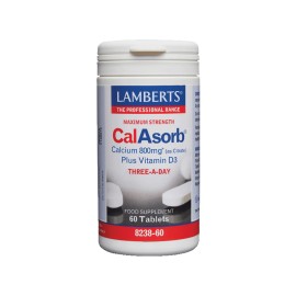 LAMBERTS Calcium CalAsorb 800mg 60 Ταμπλέτες