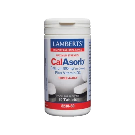 LAMBERTS Calcium CalAsorb 800mg 60 Ταμπλέτες