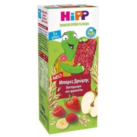 HIPP Bio Μπάρες με Βρώμη, Βατόμουρο & Φράουλα 100gr (5x20)