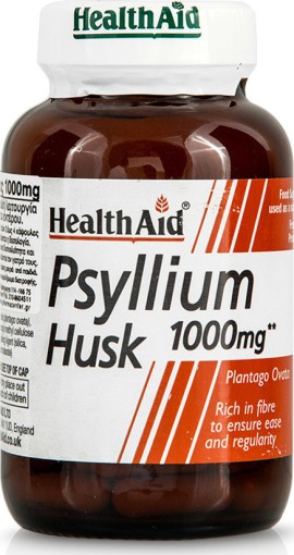 HEALTH AID Psyllium Husk 1000mg 60 Κάψουλες