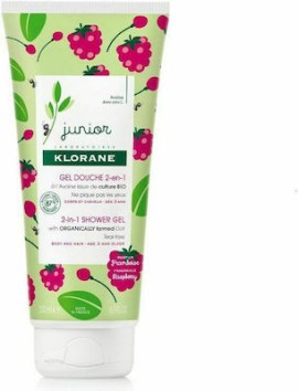KLORANE Junior 2 in 1 Shower Gel Raspberry 200ml