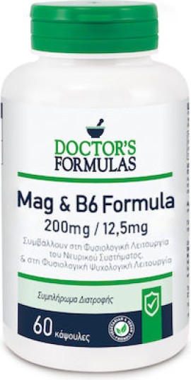 DOCTORS FORMULA Mag & B6 Formula 60 Κάψουλες