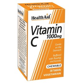 HEALTH AID Vitamin C 1000mg 30 Μασώμενες Ταμπλέτες