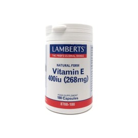 LAMBERTS Vitamin E Natural 400IU 180 Κάψουλες