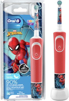 ORAL-B Vitality Pro Spiderman Kids 3+ Ηλεκτρική Παιδική Οδοντόβουρτσα 1 Τεμάχιο