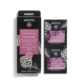 APIVITA Express Beauty Μάσκα Προσώπου Για Λάμψη Με Αγκινάρα 2X8ml