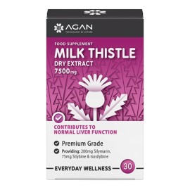 AGAN Milk Thistle Γαϊδουράγκαθο 7500mg 30 Ταμπλέτες