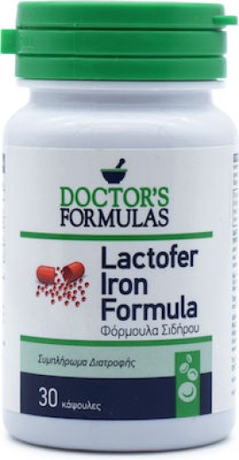 DOCTORS FORMULAS Lactofer Iron Formula 30 Κάψουλες