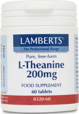 LAMBERTS L-Theanine 200mg 60 Tαμπλέτες