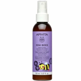 APIVITA Mini Bees Gentle Kids Detangling Spray Παιδικό Σπρέι για Εύκολο Ξεμπέρδεμα Μαλλιών με Μύρτιλλο + Μέλι 150ml