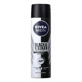 NIVEA Men Invisible for Black & White Anti-perspirant 48h Spray 150ml