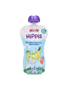 HIPP Hippis Βιολογικός Φρουτοπολτός με Μήλο, Αχλάδι, Dragon Fruit & Φραγκοστάφυλο 100gr