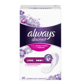 ALWAYS Discreet Liners Long 40 Tεμάχια