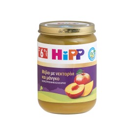 HIPP Φρουτόκρεμα Μήλο, Νεκταρίνι & Μάνγκο 6m+ 190gr