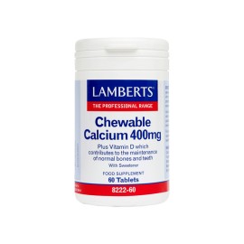 LAMBERTS Calcium Chewable 400mg 60 Ταμπλέτες