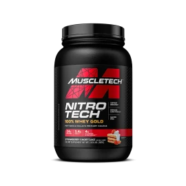 MUSCLETECH Nitrotech 100% Whey Gold 921g - Strawberry Shortcake
