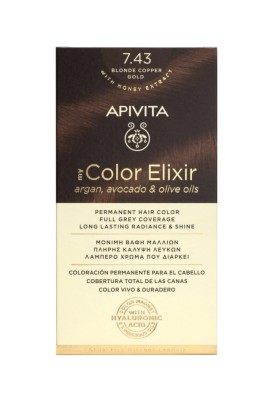 APIVITA My Color Elixir 7.43 Ξανθό Χάλκινο Μελί 50ml+75ml