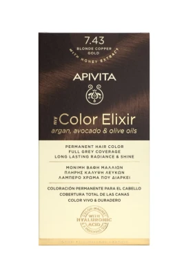 APIVITA My Color Elixir 7.43 Ξανθό Χάλκινο Μελί 50ml+75ml
