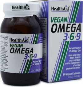 HEALTH AID Vegan Omega 3-6-9 60 Φυτικές Κάψουλες