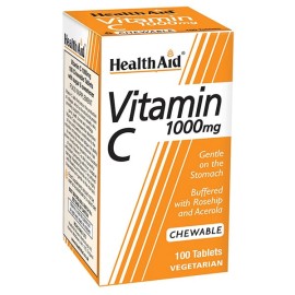HEALTH AID Vitamin C 1000mg 100 Μασώμενες Ταμπλέτες