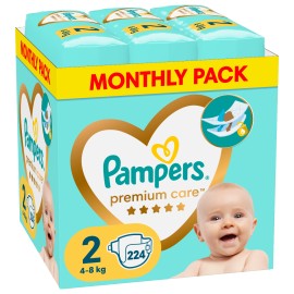 PAMPERS Premium Care No. 2 για 4-8kg 224τμχ