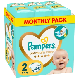 PAMPERS Premium Care No. 2 για 4-8kg 224τμχ