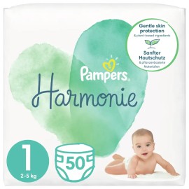 PAMPERS Harmonie No. 1 για 2-5kg 50τμχ