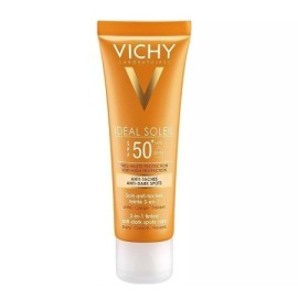 VICHY Ideal Soleil Anti-Dark Spots SPF50+ Αντηλιακή Κρέμα Προσώπου Κατά Των Κηλίδων Με Χρώμα 50ml