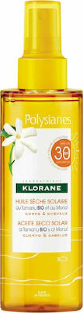 KLORANE Polysianes Sun Oil Spray SPF30 200ml
