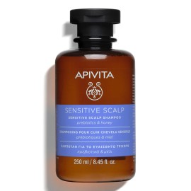 APIVITA Hair Sensitive Scalp Σαμπουάν Για Ευαίσθητο Τριχωτό Με Πρεβιοτικά + Μέλι 250ml