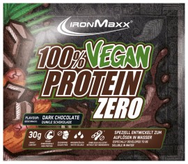 IRONMAXX 100% Vegan Protein Zero Sachet Dark Chocolate 30gr