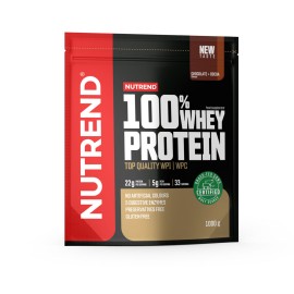 100% Whey Protein GFC 1000g (Nutrend) - chocolate cocoa