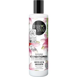 ORGANIC SHOP Shining Conditioner Water Lily & Amaranth Για Βαμμένα Μαλλιά 280ml
