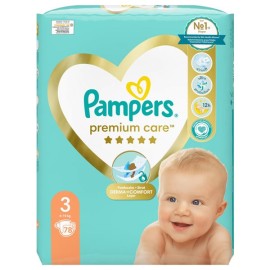 PAMPERS Premium Care No3 6-10kg 78 Τεμάχια