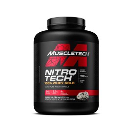 MUSCLETECH Nitrotech 100% Whey Gold 2.27kg - Cookies & Cream