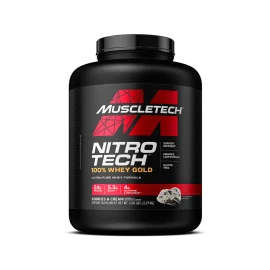 MUSCLETECH Nitrotech 100% Whey Gold 2.27kg - Cookies & Cream